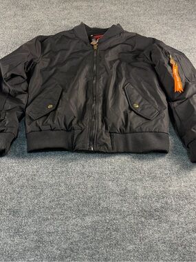 ✈️ Spire MA-1 Bomber Jacket - Orange Lining Pop! 🧡